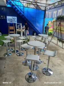 Kursi Barstool Chrome